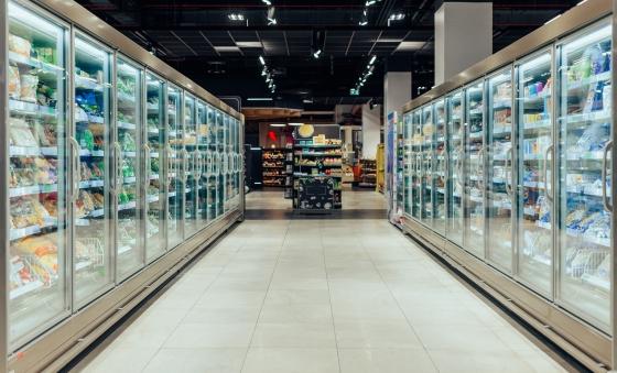 grocery store refrigerated aisle